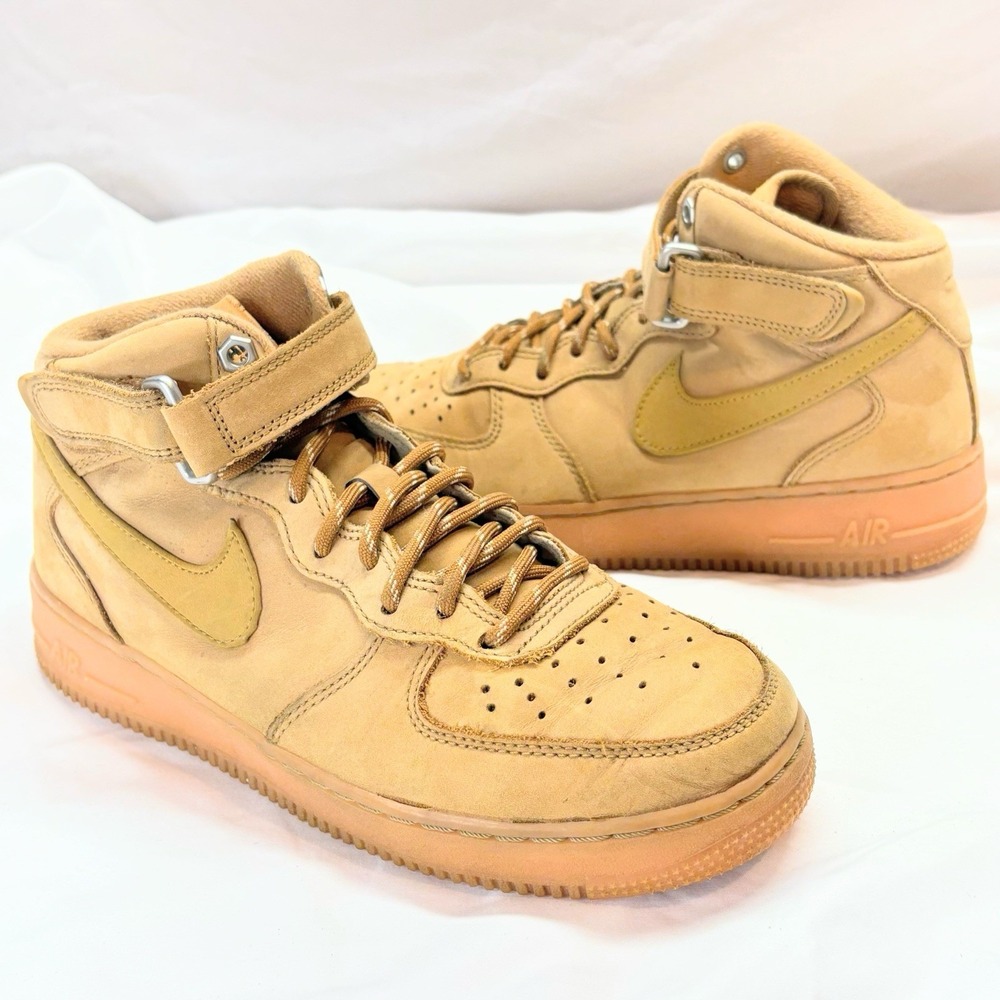 Nike Air Force 1 Mid '07 WB Men's Sz 7 Wheat Gum Sole Light Brown DJ9158 200